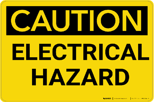 electrical caution sign